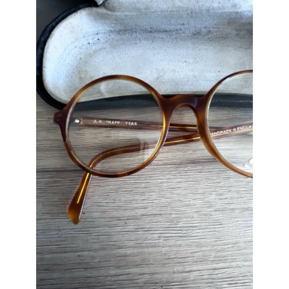 Anglo American England Optical Honey Tortoise Frames Only *need Repair